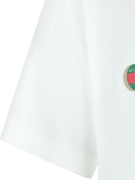 26SS 구찌 로고 프린트 코튼 저지 실크 티셔츠 865015 XJHUF9280 - GUCCI