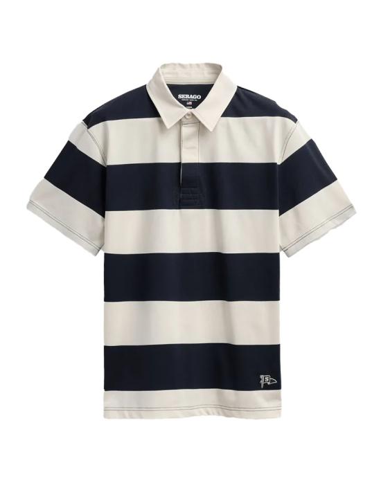 26SS 세바고 폴로 티셔츠 731383W A08 WHITE NATURAL BLUE