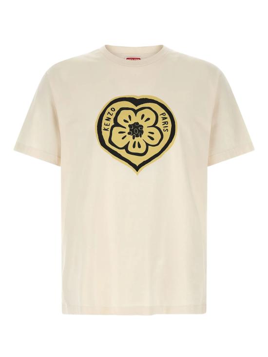 26SS 겐조 Boke Heart 티셔츠 FG55TS2074SO 03 Beige