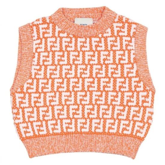 26SS [키즈] 펜디 탑 JFG241 AVW7F1JYS Mandarin orange