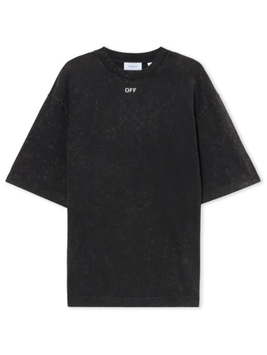 26SS 오프화이트 반팔 티셔츠 2AA134S26JER001 W020 MARBLE BLACK WHITE