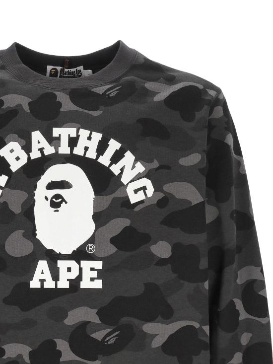 26SS 베이프 긴팔 티셔츠 001SWM301008M BLACK Black - BAPE