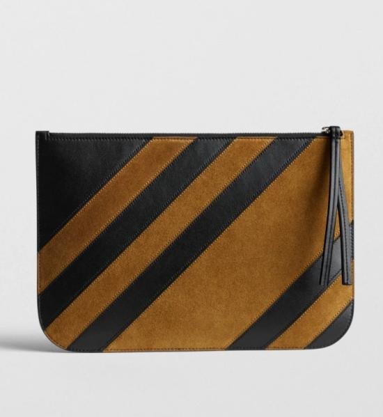 26SS 피비 파일로 클러치/파우치 AB54LT0057 929BT S BLACK TOFFEE SILVER - PHOEBE PHILO