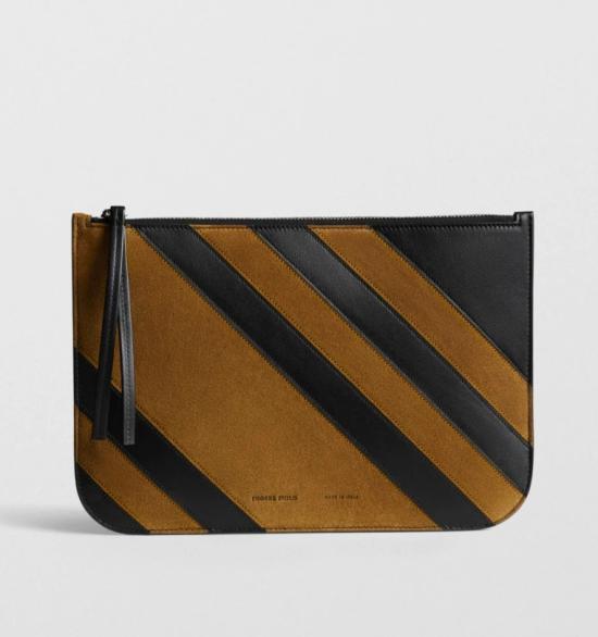 26SS 피비 파일로 클러치/파우치 AB54LT0057 929BT S BLACK TOFFEE SILVER