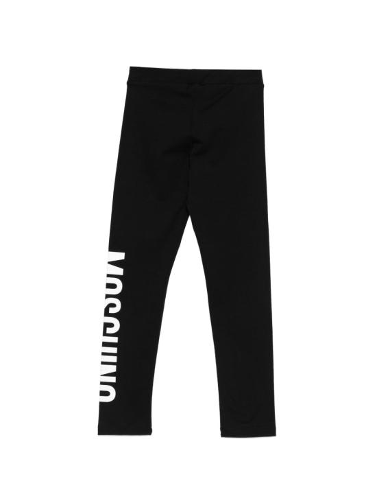 26SS [키즈] 모스키노 스트레이트 팬츠 HDP075LBA00 60100 Nero black - MOSCHINO