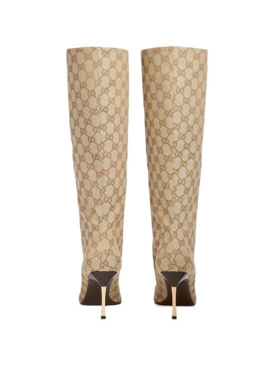 26SS 구찌 GG 캔버스 밤쉘 부츠 865623 FAFWD9611 - GUCCI