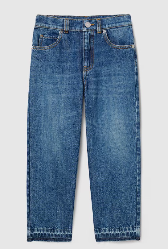 26SS [키즈] 구찌 진 852060 XDDEW4011 Denim Blue