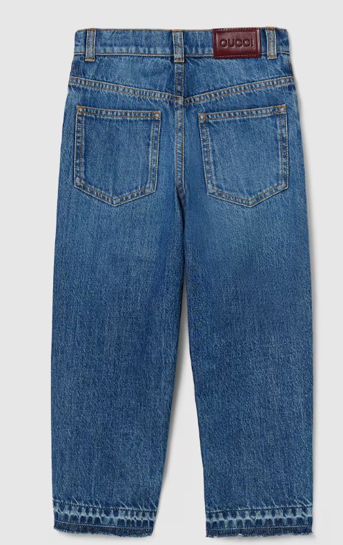 26SS [키즈] 구찌 진 852060 XDDEW4011 Denim Blue - GUCCI