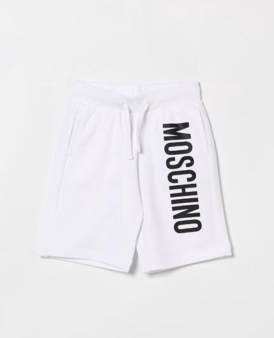 26SS [키즈] 모스키노 쇼츠/버뮤다 HUQ02SLDA25 10101 Bianco Ottico