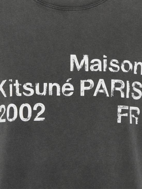 26SS 메종키츠네 반팔 티셔츠 PM00124KJ7036 0519 BLACK FADED - MAISON KITSUNE