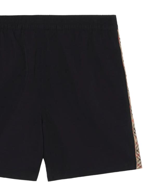 26SS 버버리 체크 트리밍 스윔팬츠 8121089 X Black - BURBERRY