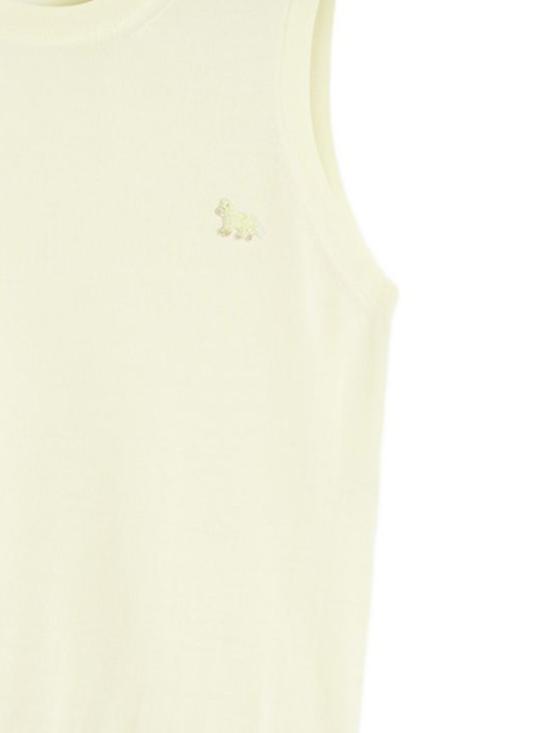 26SS 메종키츠네 민소매 티셔츠 PW00617KT1181 0424 PASTEL YELLOW - MAISON KITSUNE