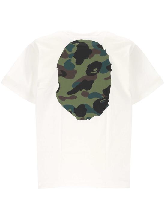 26SS 베이프 반팔 티셔츠 001TEM301015M WHXGR WHITE X GREEN - BAPE