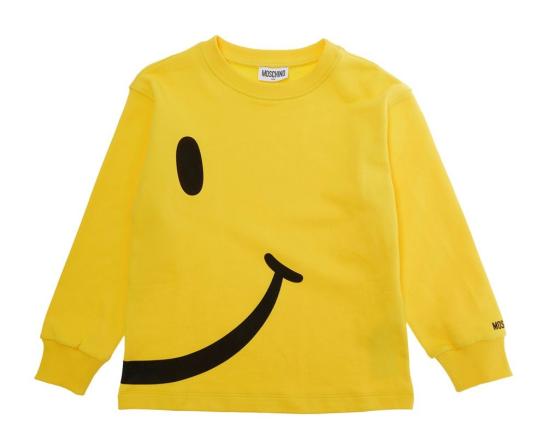 26SS [키즈] 모스키노 티셔츠 HUF09SLCA86 50577 Yellow