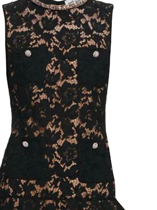 26SS 셀프 포트레이트 숏 원피스 SS26 164SB BLACK - SELF PORTRAIT