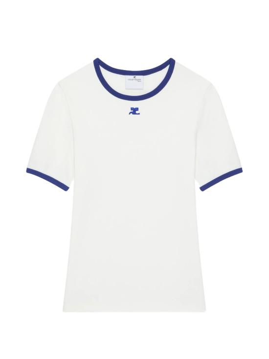 26SS 쿠레쥬 반팔 티셔츠 125JTS017JS0203 B257 HERITAGE WHITE MINERAL BL