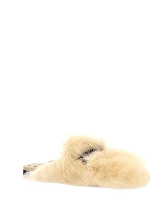 26SS 돌체앤가바나 시어링 스웨이드 슬리퍼 CI0224 A9Y938H070 Beige medio - DOLCE & GABBANA