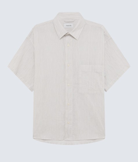 26SS 아미시 반팔 셔츠 AMU126 CQ74XXXXC0651 ECRU WHITE