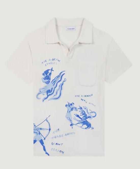 26SS 메종 라비쉬 폴로 티셔츠 ZMMONCLARULYSSE OFF WHITE