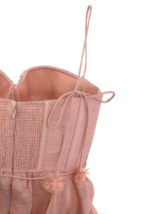 26SS 짐머만 미디 원피스 7568DS261 PEO Pink - ZIMMERMANN