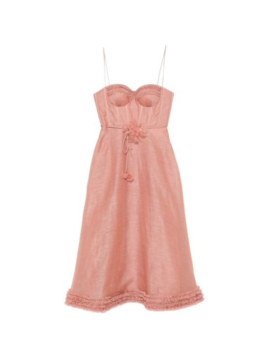 26SS 짐머만 미디 원피스 7568DS261 PEO Pink