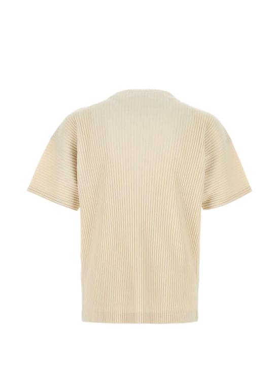 26SS 이세이 미야케 반팔 티셔츠 HP66JK033 42 DUOMO BEIGE - ISSEY MIYAKE