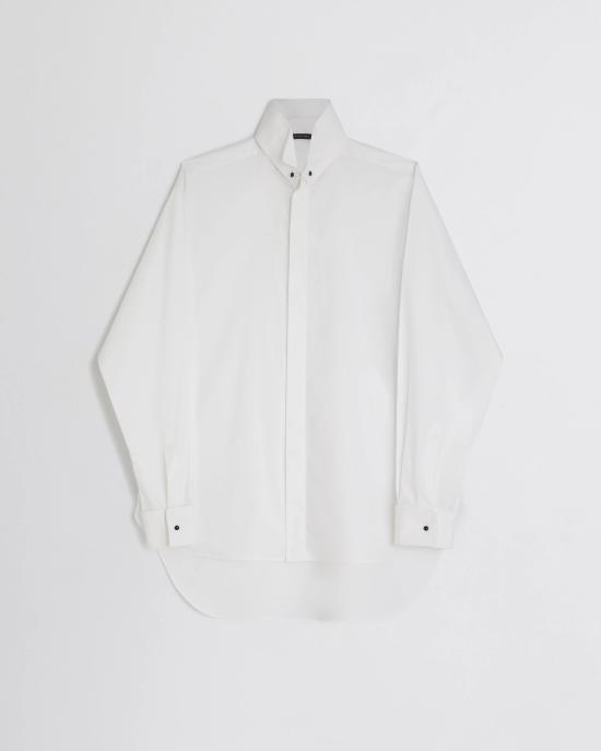 26SS 피비 파일로 셔츠 DC114CO2262 100WT White