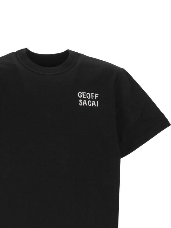 26SS SACAI GEOFF 반팔 티셔츠 26 01126S 001 Black - OTHER BRANDS