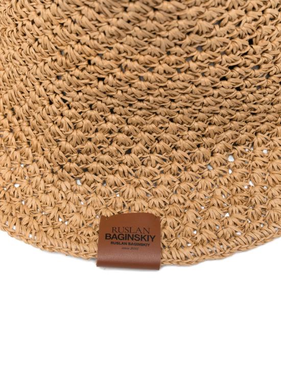 26SS 루슬란바진스키 모자 BCT036 PSTRFLTLNATURAL STRAW - RUSLAN BAGINSKIY