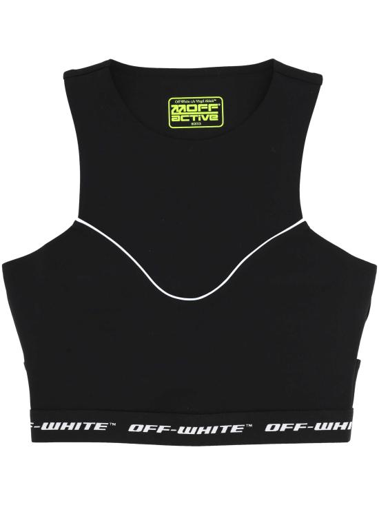 26SS 오프화이트 트레이닝 티셔츠 2VO05QS26JER001 W003 Black