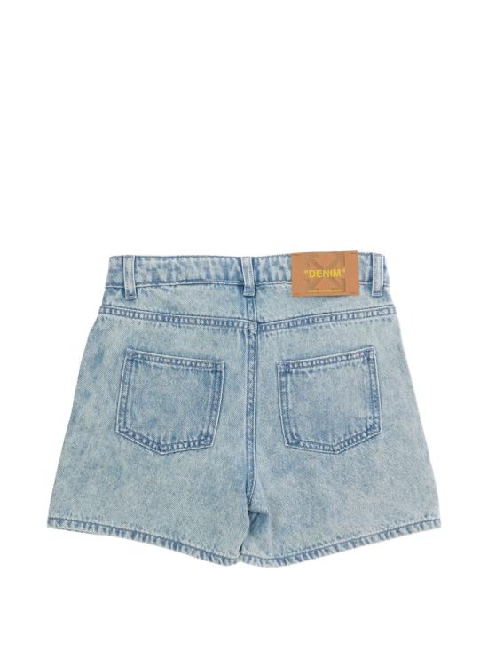 26SS [키즈] 오프화이트 쇼츠/버뮤다 44GYC004S26D001 452 Blue - OFF WHITE