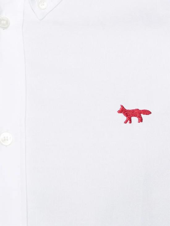 26SS 메종키츠네 긴팔 셔츠 QM00426WC5062 P100 White - MAISON KITSUNE