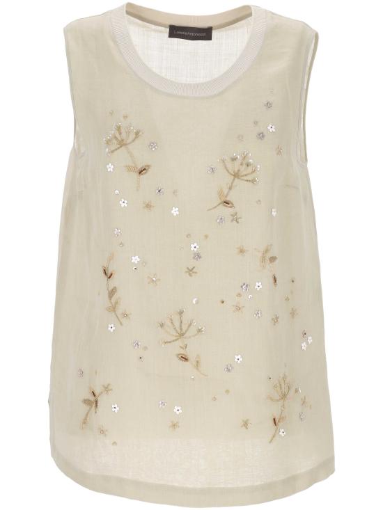 26SS 로레나안토니아찌 민소매 티셔츠 E2644TS38A4248R 0104 Travertine Beige