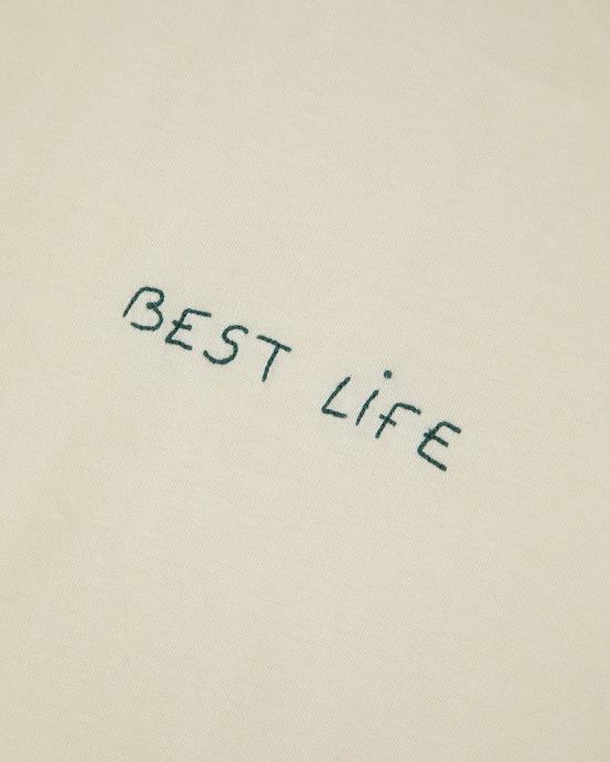 26SS 메종 라비쉬 반팔 티셔츠 ZMPOPINBESTLIFE STRAW YELLOW WASHED - MAISON LABICHE