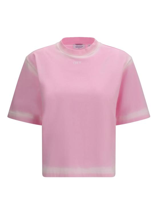 26SS 오프화이트 반팔 티셔츠 2AA124S26JER007 W663 SOF PINK WHITE
