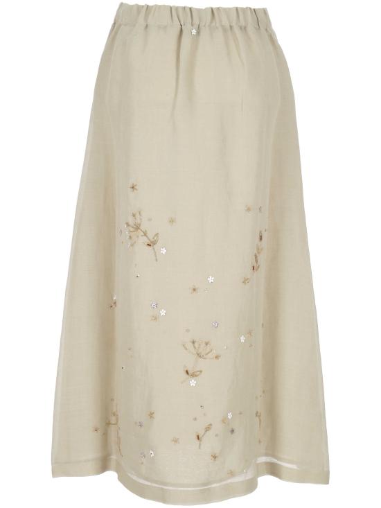 26SS 로레나안토니아찌 미디 스커트 E2644GO41A4248R 0104 Travertine Beige - LORENA ANTONIAZZI