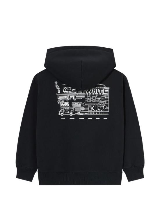 26SS [키즈] 오프화이트 티셔츠 44BBE001S26F001 Black - OFF WHITE