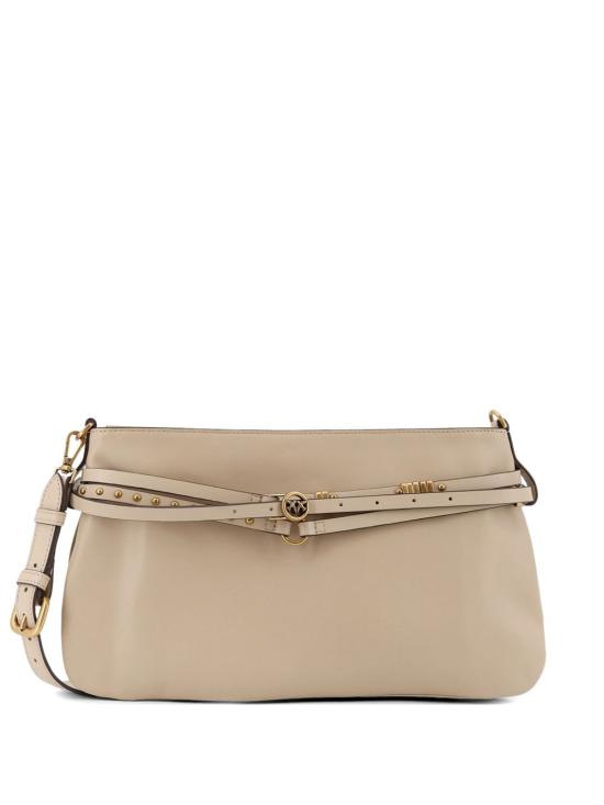 26SS 핑코 숄더백 106176 A0QOC50Q BEIGE GRIGIO FUMO ANTIQUE GOLD