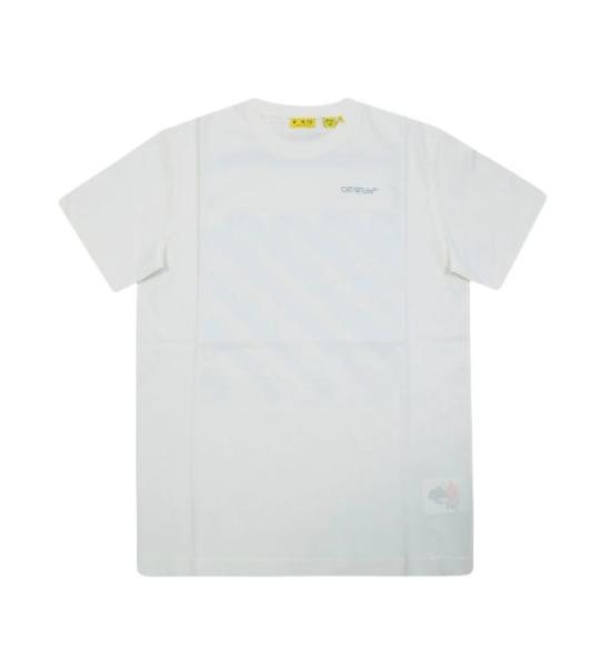 26SS [키즈] 오프화이트 티셔츠 44BAA002S26J009 100 White