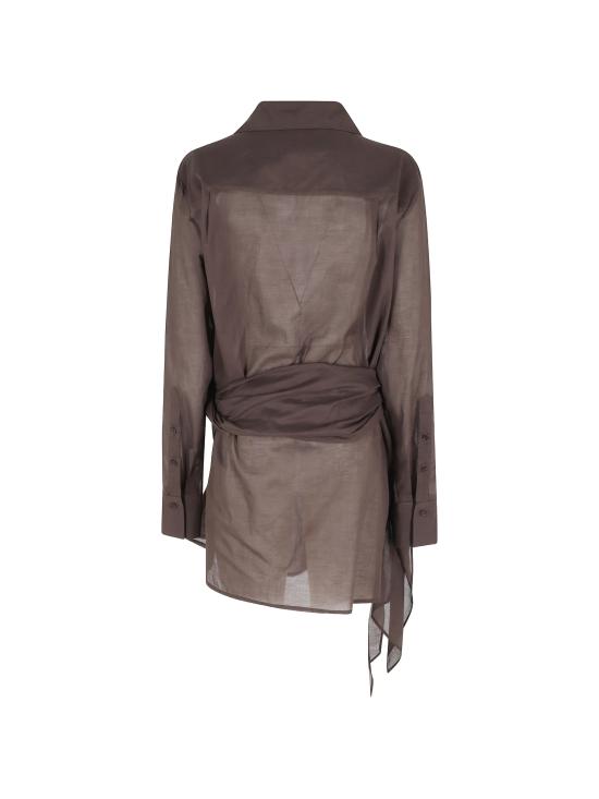 26SS 페데리카 토시 숏 원피스 41237415 69 Brown - FEDERICA TOSI