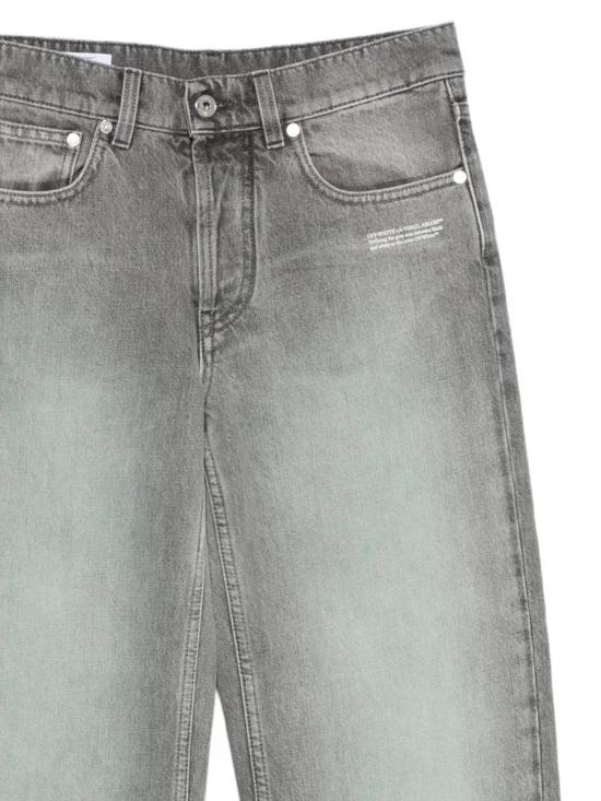 26SS 오프화이트 데님 팬츠 2YA069S26DEN003 W055 GREY MINT WHITE - OFF WHITE