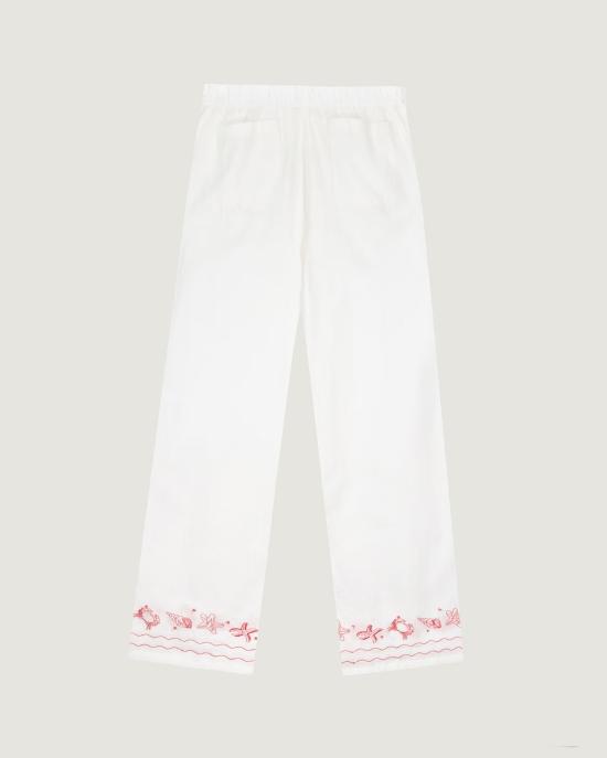 26SS 메종 라비쉬 스트레이트 팬츠 ZWOUDINSHELLLI OFF WHITE - MAISON LABICHE