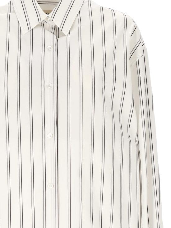 26SS 베르사체 셔츠 1024428 1A179002WF40 OFF WHITE BLACK - VERSACE