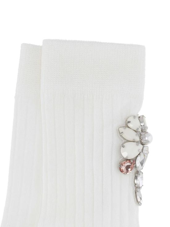 26SS 시몬로샤 양말 SOCK68B 0647IVORY OPAQUE - SIMONE ROCHA