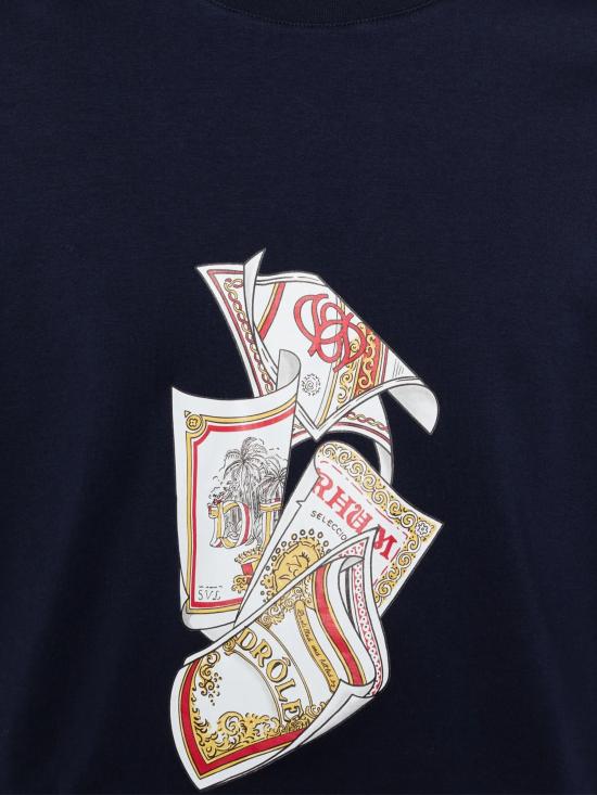 26SS 드롤드무슈 반팔 티셔츠 KTS311CO002 NY Blue - DROLE DE MONSIEUR