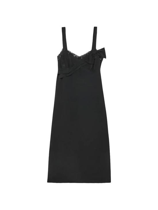26SS 시몬로샤 미디 원피스 7462 0514BLACK