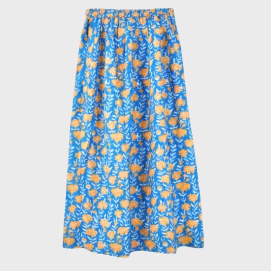  머스 롱 스커트 미르스 베로나 스커트 탠저린 카네이션 - MIRTH