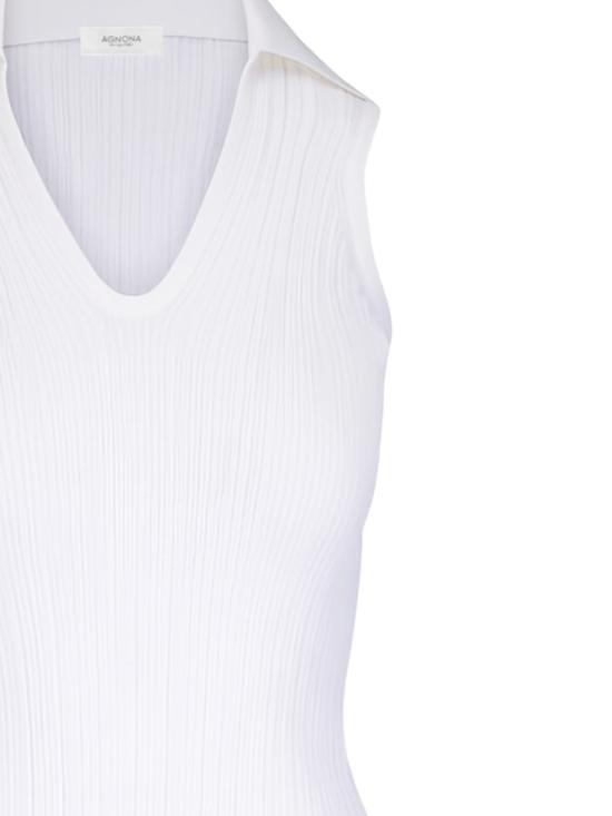 26SS 아뇨나 반팔 티셔츠 KT11020 7Q180PN01 White - AGNONA
