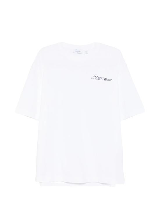 26SS 오프화이트 반팔 티셔츠 44MAA120S26J00K 100 White