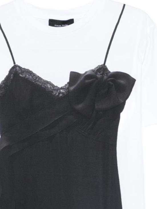 26SS 시몬로샤 반팔 티셔츠 5195P70AP70B 0569WHITE BLACK - SIMONE ROCHA